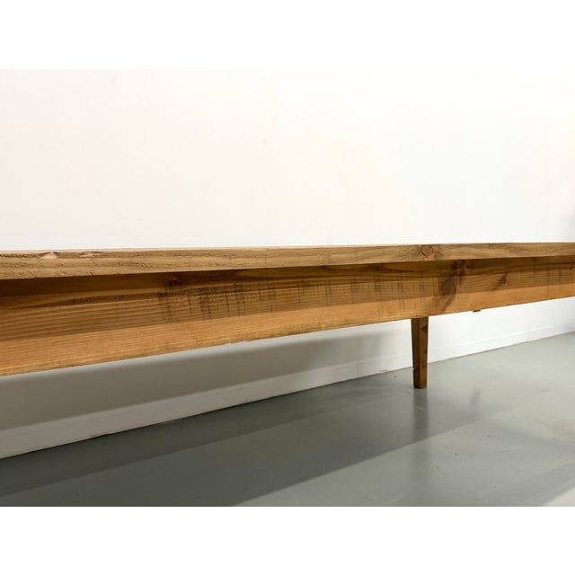 Monumental Pine Farmhouse Table, 1970s For Sale - Image 12 of 18