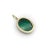 1990s 14k Gold Malachite Concentric Circles Pendant For Sale In Los Angeles - Image 6 of 6