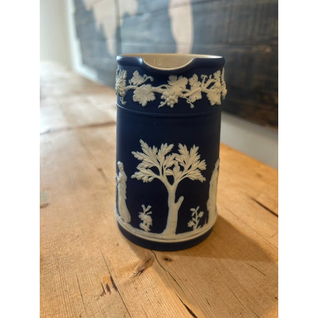Late 19th Century Late 19th Century Victorian Wedgewood Jasperware Pitcher For Sale - Image 5 of 11