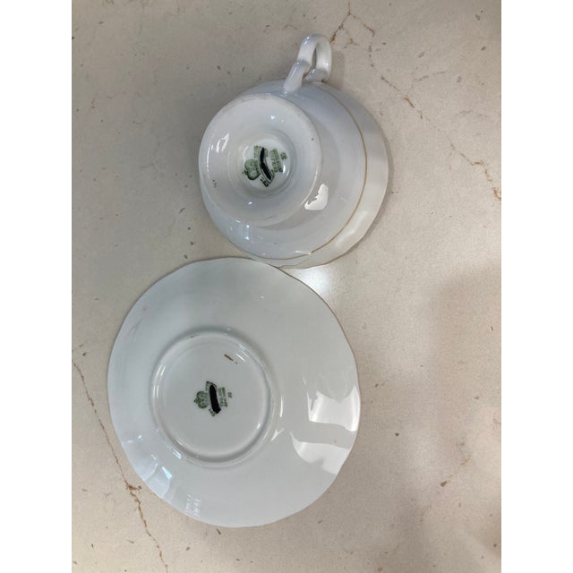 Vintage Tea Cup Saucer England Dove Fine Bone China For Sale - Image 10 of 11