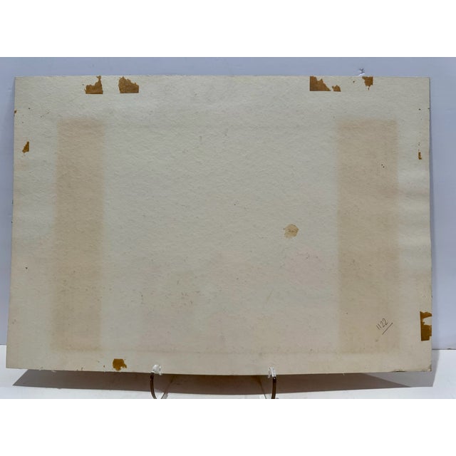 Paper Henry Emil Salloch Original Watercolor on Paper Channel at Chatto Island, Me. 1954. For Sale - Image 7 of 8