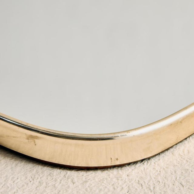 Vintage Metal Framed Mirror, 1960s For Sale - Image 6 of 9