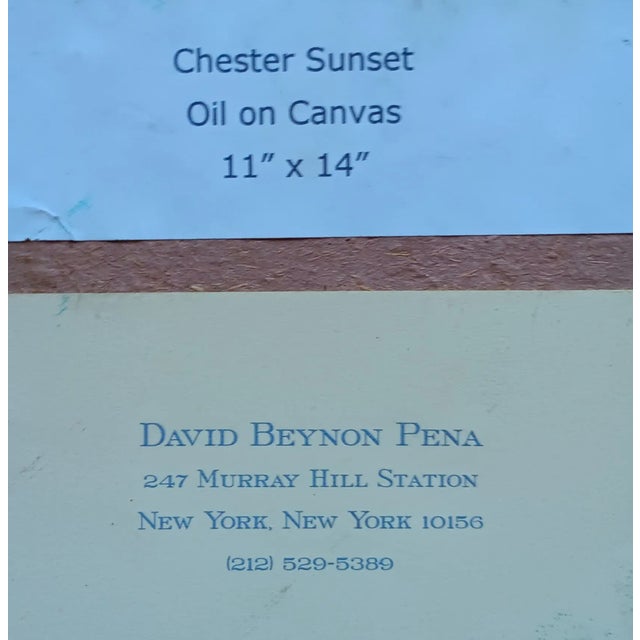 Chester, Nova Scotia Sunset Original Oil Painting For Sale In New York - Image 6 of 6