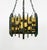 Metal Brutalist Iron and Art Glass Chandelier attributed to Biancardi & Jordan, Italy, 1970s For Sale - Image 7 of 15