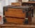 Late 19th Century 19th Century French Poplar, Iron, Brass and Leather Travel Trunk Jewelry Box For Sale - Image 5 of 7