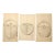 Set of 3 Original French Art Deco Fashion Design Drawings-Pocketbooks, Purses, Documentation For Sale
