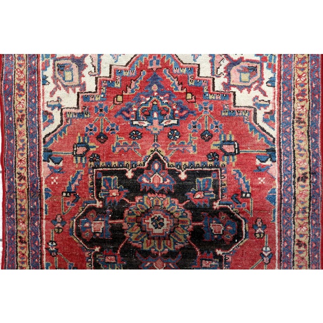1920s, Antique Persian Heriz Rug Wool Handmade 3' X 4.4' For Sale - Image 10 of 10