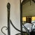 Mid-Century Boho Chic Steel and Wicker Cane Entryway Mirror and Cabinet. For Sale - Image 10 of 13