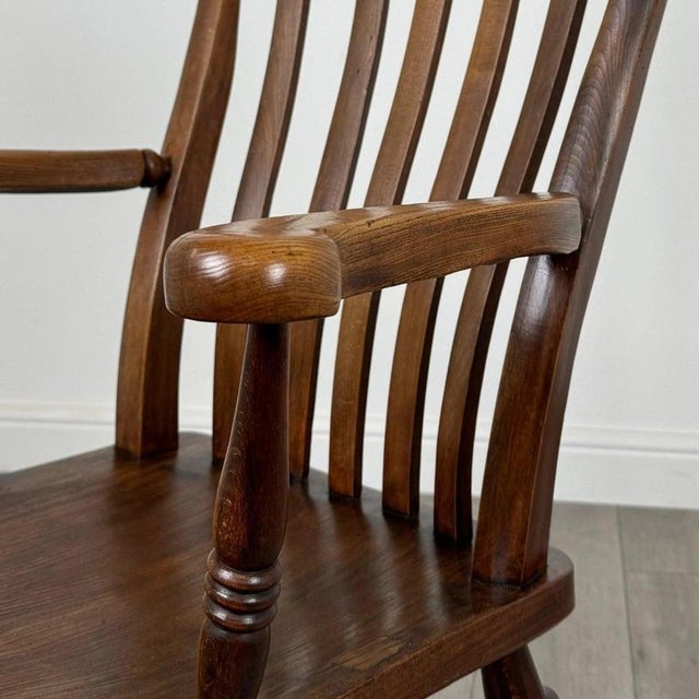 19th Century English Elm Windsor Armchair For Sale - Image 10 of 12