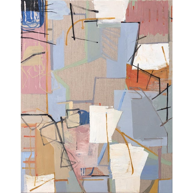 24"W x 30"H Oil On Linen, custom float frame 2025 Anne S Abueva Inspired by: how letting everything fall to pieces can...