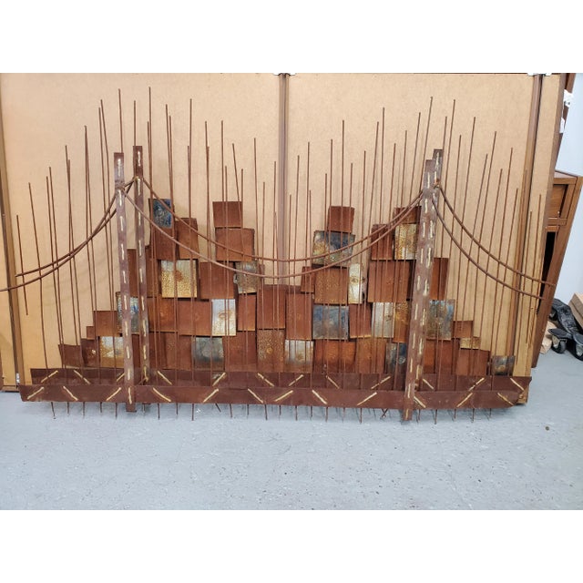 Mid 20th Century Jere Wall Sculpture Cityscape For Sale - Image 5 of 7