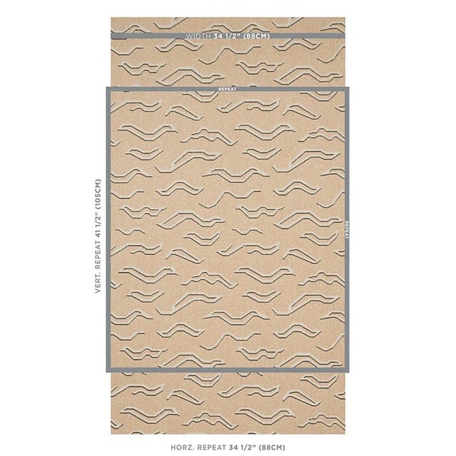 An abstract take on a Tibetan tiger pattern, Kata is a fabulous, mid-scale, allover pattern that is handprinted on paper...