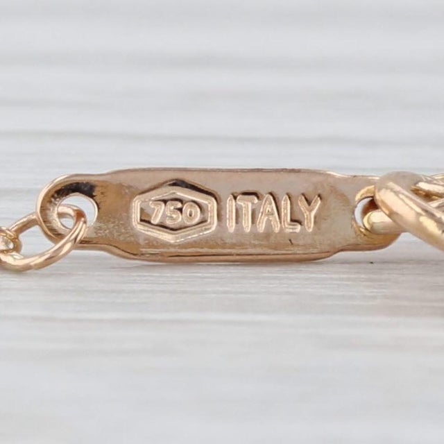 Gold Tiffany Garden Flower Diamond Pendant Necklace W/ Box 18k Yellow Gold 16" For Sale - Image 8 of 9