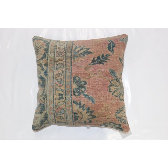 Persian Traditional Persian Square Rug Pillow For Sale - Image 3 of 5