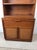 Mid Century Modern Two Piece Shelving Unit With Caned Cabinet Doors For Sale - Image 12 of 18