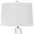 The Angelica Table Lamp is crafted of solid hand polished crystal, fitted with polished nickel hardware and topped with a...