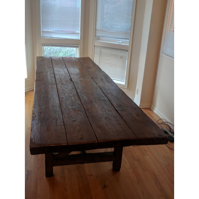 Antique French Farmhouse Extra Long Dining Table Chairish
