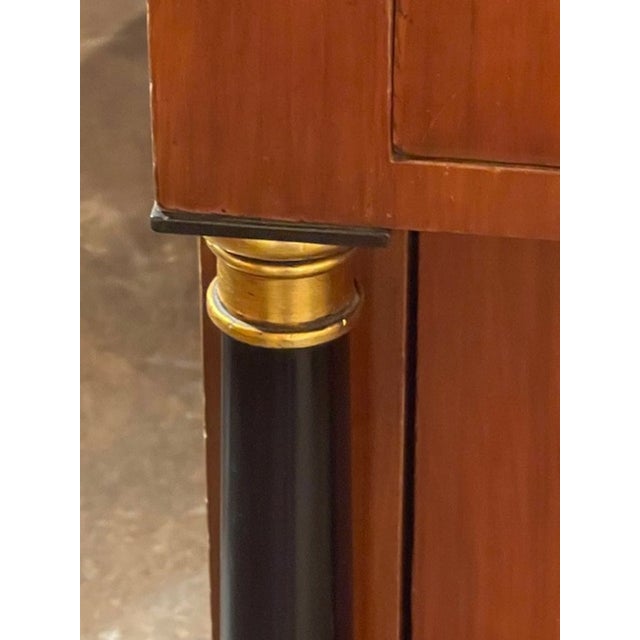 19th C. German Biedermeier Walnut Side Cabinet For Sale - Image 9 of 11