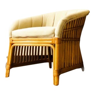 Vintage Used Rattan Club Chairs Chairish