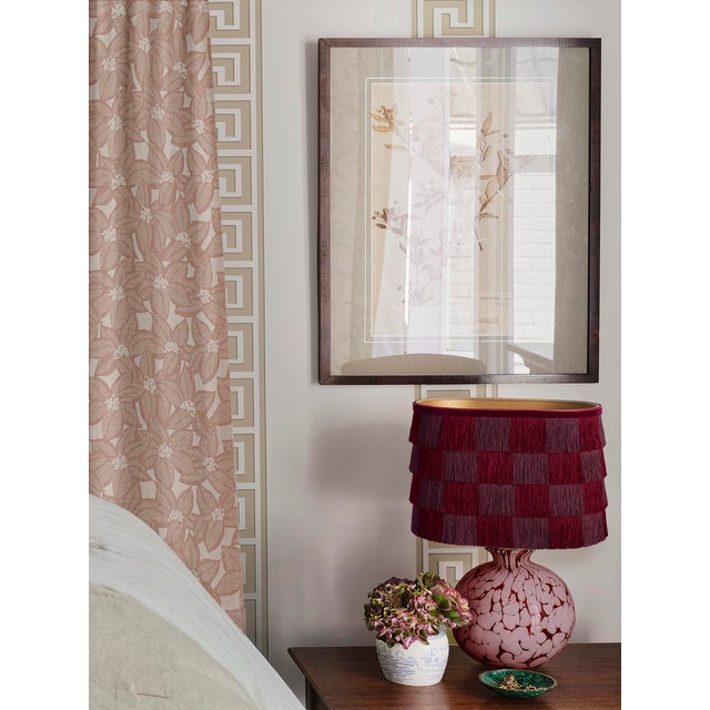 Contemporary Palais Lampshade Giselle Burgundy & Bordeaux For Sale - Image 3 of 3