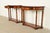 Maitland Smith Style French Empire Burl Wood and Gold Gilt Demilune Console Tables, Pair For Sale In South Bend - Image 6 of 12