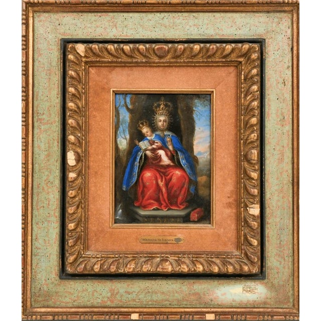 Spanish Artist, Our Lady of Valvanera, Oil on Copper, 17th Century For Sale - Image 10 of 11