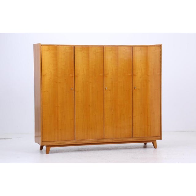 Mid-Century Wardrobe with Clothes Rail and Shelves, 1960s For Sale - Image 3 of 18