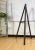 Circa 1970’s rustic wood easel. Supports paintings of many large sizes and proportions; two examples shown: Watercolor...
