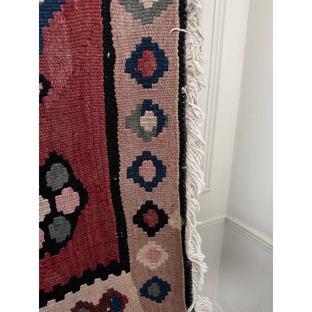 Large Vintage Middle Eastern Tribal Kilim Rug, 1940s For Sale - Image 9 of 12