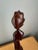 Wood Vintage Biomorphic Two-Tone Hardwood Female Sculpture; Mid-Century Modern, Art Deco, Contrast Sapwood/Heartwood Figurative Abstract Carving For Sale - Image 7 of 12