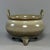 Chinese Chinese Celadon Tripod Vessel, Twin‑Handle Crackle‑Glaze Collectible Decorative Censer For Sale - Image 3 of 9