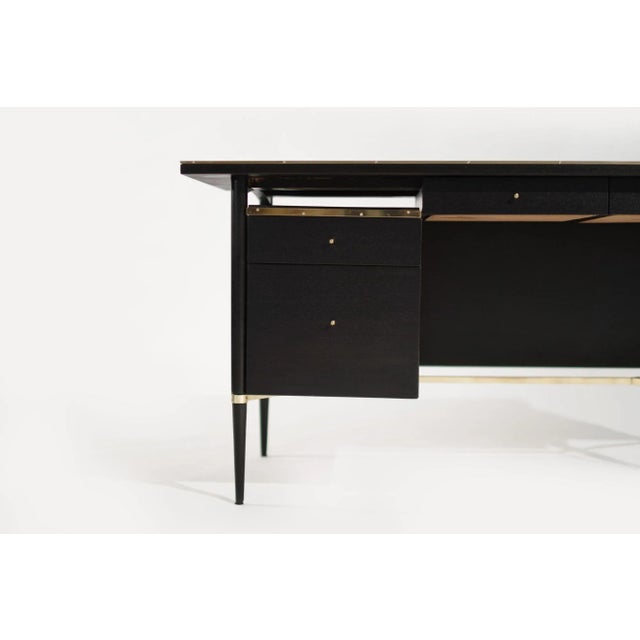 Wood Ebonized Mahogany Desk by Paul McCobb, Connoisseur Collection, C. 1950s For Sale - Image 7 of 12