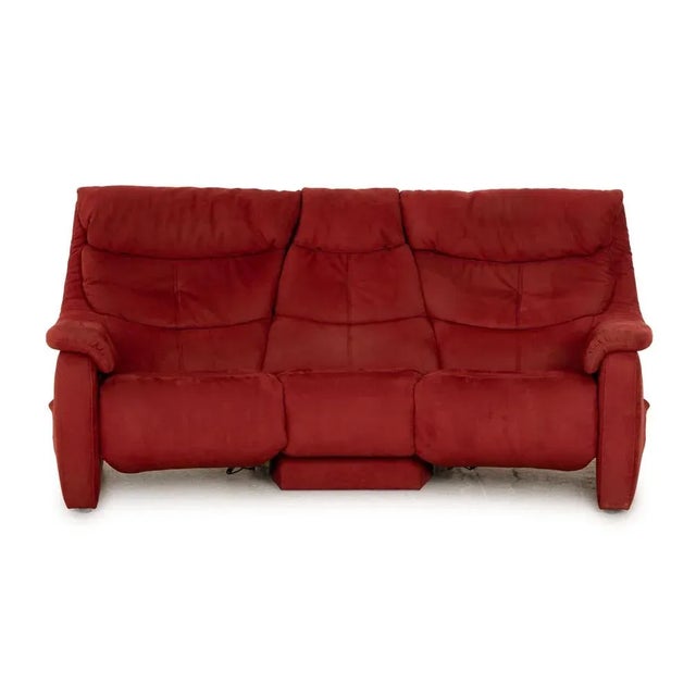 Satyr Fabric Three-Seater Sofa in Red from Mondo For Sale - Image 10 of 10