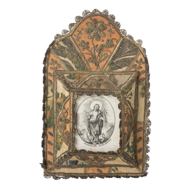 Antique Sacred Art Register, 1800s For Sale