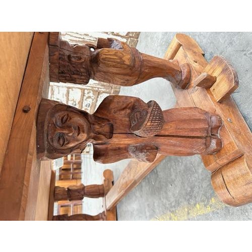 Wood Solid Elm Mountain Table, 1950s For Sale - Image 7 of 18