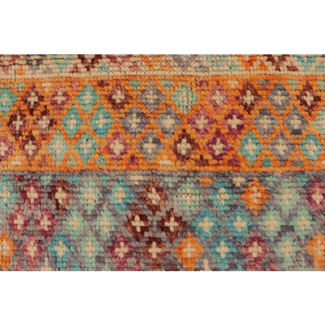 1990s Eclectic Balochi Brown/Rust Wool Rug - 3'6''x5'2'' For Sale - Image 5 of 11