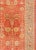 Antique Turkish Oushak Rug With All-Over Design on Orange Red Field and Gray Border For Sale - Image 4 of 9