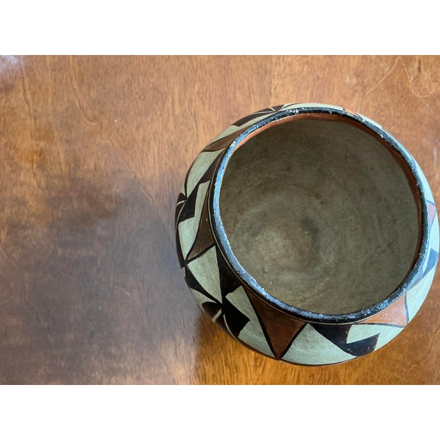 1970s Acoma Pueblo Multi Color Pottery/ Vessel Styled After Marie Torivio For Sale - Image 4 of 6
