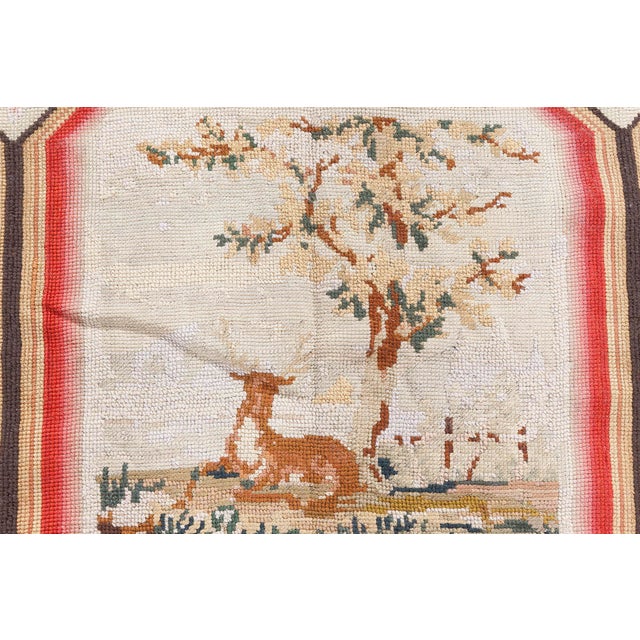 Early 20th Century Antique English Needlepoint Rug For Sale - Image 5 of 13