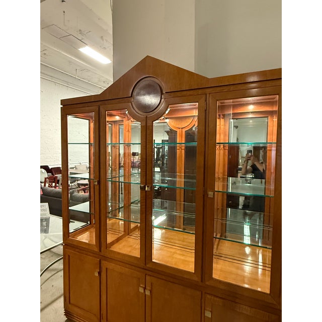 Biedermeier Hickory White Genesis Collection Biedermeier Style China Cabinet For Sale - Image 3 of 12