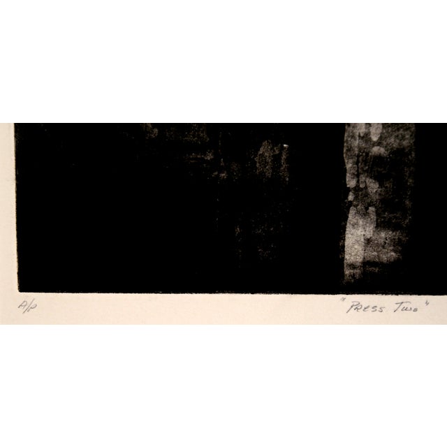 "Press Two" - Artist's Proof Etching in Ink on Paper by Doris Warner For Sale - Image 4 of 5