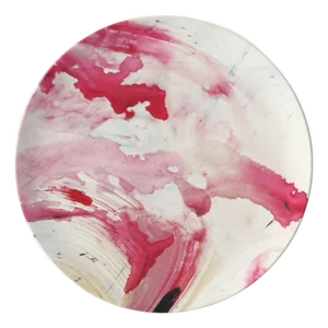 Limited Edition "Love Liberates" Fine Bone China Plate No. 7 by Fanyu Lin