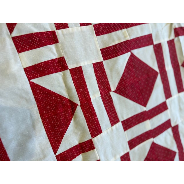 Vintage machine handmade quilt top ready for the batting and backing to complete. Most of the hours have been put in! A...