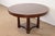 Neoclassical Henkel Harris Empire Banded Flame Mahogany Pedestal Extension Dining Table, Newly Refinished For Sale - Image 3 of 14