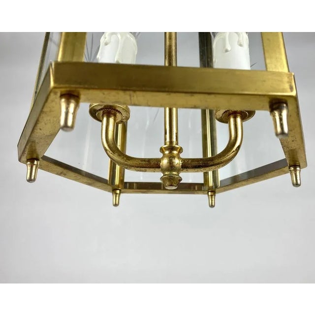 Vintage Two Light Electric Lantern, 1980s For Sale - Image 4 of 7