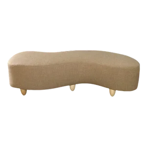 Handcrafted Squiggle Ottoman