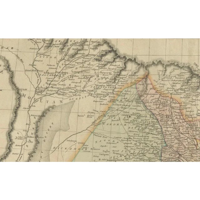 Early 19th Century Large Northern Hindostan Map by J. Thomson, 1817 For Sale - Image 5 of 9