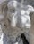 Stone Gray Late 20th Century Pair of Weathered Concrete Garden Lions For Sale - Image 8 of 10