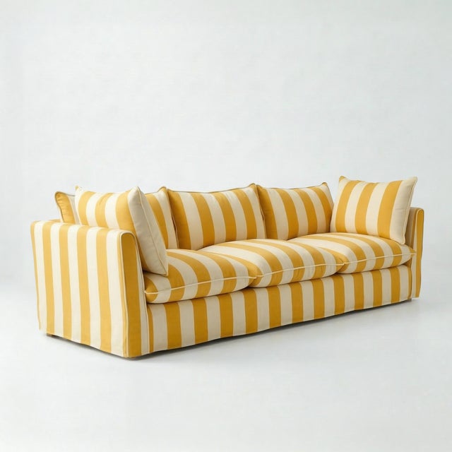 A joyous beautiful sofa made by hand in the USA using natural materials with a large dollop of comfort. 'Tradition with a...