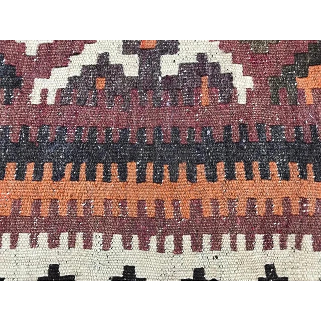 Vintage Wool Ghashghaei Kilim, 1950s For Sale - Image 12 of 17